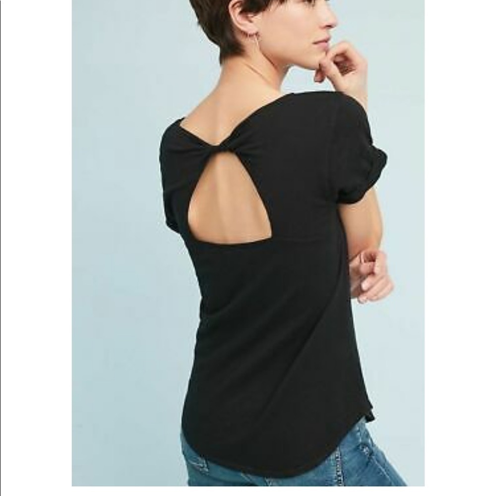 Anthropologie Back-Twist Tee (S)